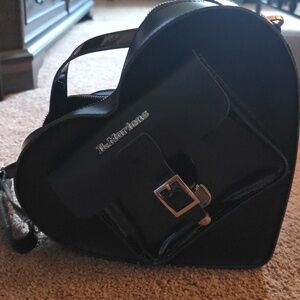 Dr. Martens Black Heart Bag with Buckle